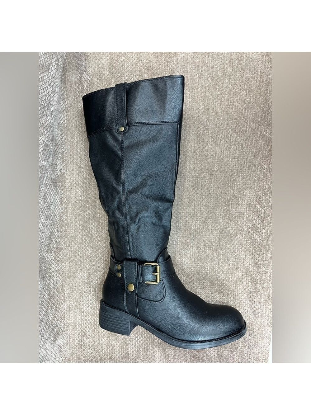 Rampage Matangi Black Smith Women’s Faux Leather Boots size 7. New in Box - Picture 4 of 14
